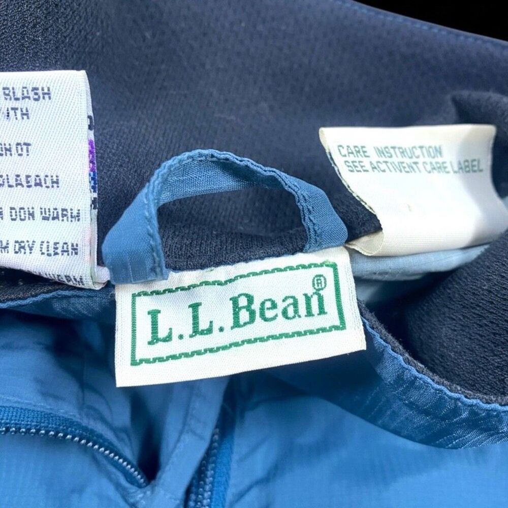 Vintage LL Bean Jacket Womens Medium Gray Windbreaker 90s Rain Lightweight - Picture 4 of 12